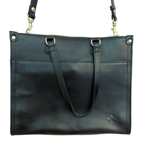 Patricia Nash Black‎ & Tan Tuareg Woven Ava Medium Leather Crossbody Tote - Picture 8 of 12